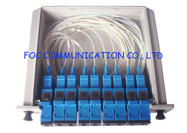 SC / UPC Fiber Optik Bölücü Kaset Kutusu, 1 × 8 Pasif Optik Bölücü Düşük PDL