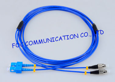 Sağlam Fiber Optik Yama Kablosu SC - FC G.657A Eğilmez Duyarlı Dubleks