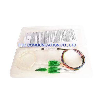 LC APC Konnektörlü FTTX 1×8 Fiber PLC Splitter 1650nm CATV