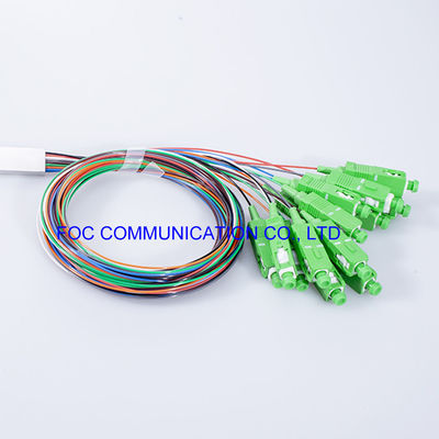 Telekom Ağları Fiber PLC Bölücü LSZH 1x8 SC APC Konektörü Düşük PDL