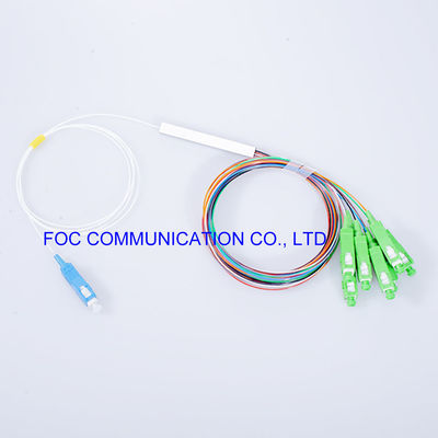 Telekom Ağları Fiber PLC Bölücü LSZH 1x8 SC APC Konektörü Düşük PDL