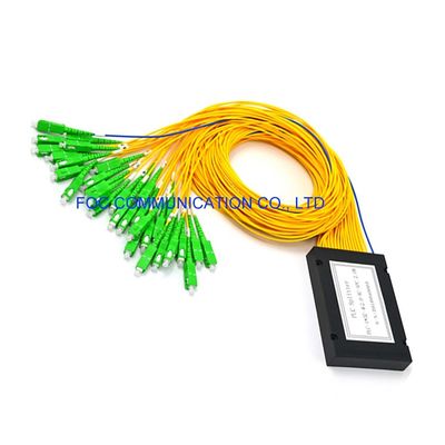SC APC 1×32 FTTX Fiber Optik Bölücü ABS Modül Tipi Düşük PDL