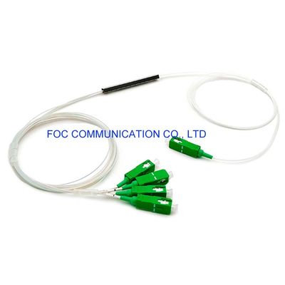 Mini Tüp Düşük PDL 1×4 PLC Ayırıcı G.657A PVC SC APC Konnektörler