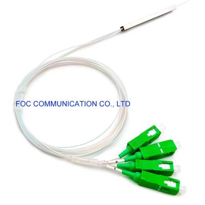 Mini Tüp Düşük PDL 1×4 PLC Ayırıcı G.657A PVC SC APC Konnektörler
