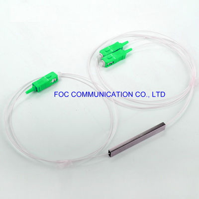 CATV Sistemleri SC APC Ftth Plc Splitter 1*2 Mikro Çelik Boru G657A