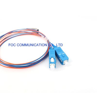 FTTH Ağları için CATV LAN SM LSZH 1x2 PLC Splitter Mini Tüp 1650nm