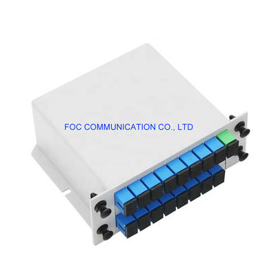 SC UPC 1650nm Fiber Optik PLC Ayırıcı 1×16 1.5dB Tekdüzelik