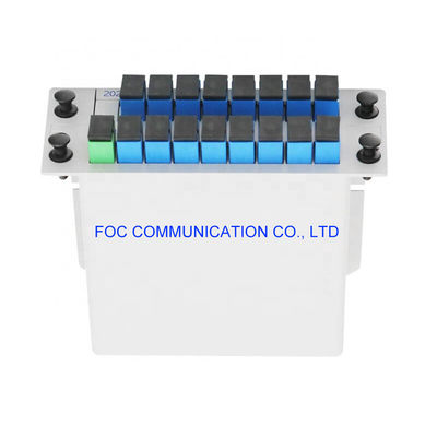 SC UPC 1650nm Fiber Optik PLC Ayırıcı 1×16 1.5dB Tekdüzelik