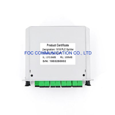 CATV 1650nm 1×8 PLC Ayırıcı Kaset SC APC PON FTTX Ağları