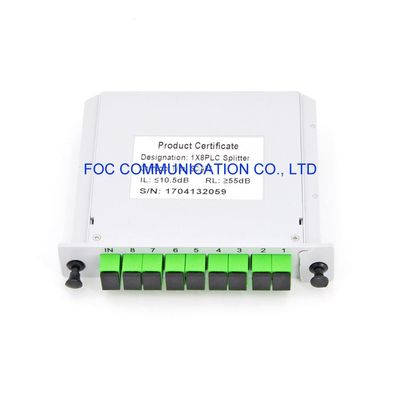 CATV 1650nm 1×8 PLC Ayırıcı Kaset SC APC PON FTTX Ağları