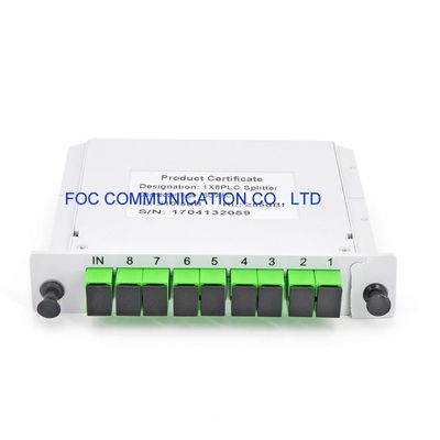 CATV 1650nm 1×8 PLC Ayırıcı Kaset SC APC PON FTTX Ağları