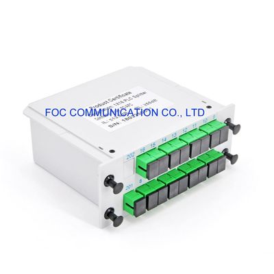 PON FTTX 1650nm Fiber PLC Ayırıcı SC APC 1×16 Düşük Ekleme Kaybı