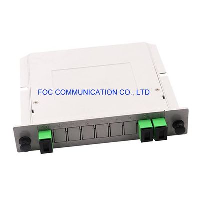 PON CATV Ağları için SC APC 1 × 2 PLC Splitter 650nm Rafa Monte Edilebilir