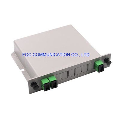 PON CATV Ağları için SC APC 1 × 2 PLC Splitter 650nm Rafa Monte Edilebilir