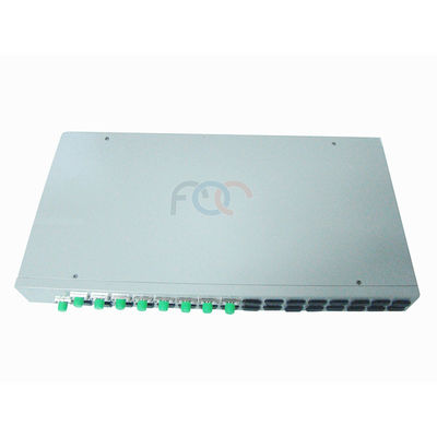 FTTH Pasif Optik Ağ için FC UPC 1x8 Raf Montajlı Plc Bölücü