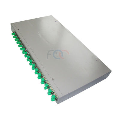 1650nm 1×32 PLC Fiber Optik Bölücü Raf Montajlı LSZH Ceket
