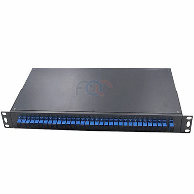 1U Rack Mount PLC Splitter Box Soğuk Çelik 1×32 Düşük Ekleme Kaybı