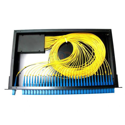 1U Rack Mount PLC Splitter Box Soğuk Çelik 1×32 Düşük Ekleme Kaybı
