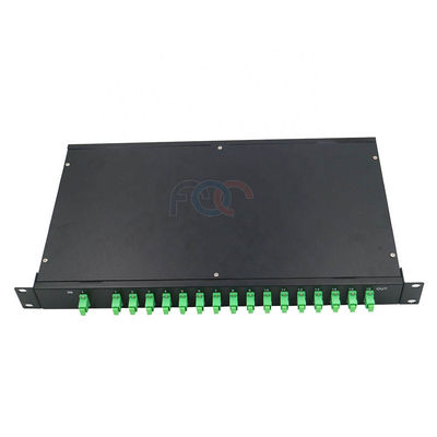 Düşük PDL 1260nm Raf Montajlı PLC Ayırıcı 1 RU 19&quot; 1x16 SC APC