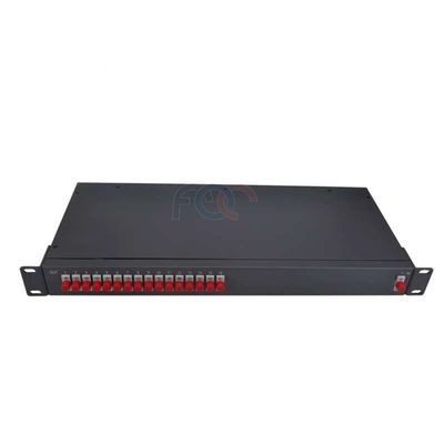 1x16 Raf Montajlı PLC Ayırıcı FC UPC Tek Modlu G657A Optik Fiber Ayırıcı