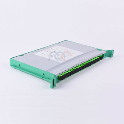 Tepsi Fiber PLC Ayırıcı 1x16 SC UPC Düşük PDL ODF'de Paketlenmiş