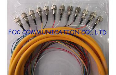SC 0.9mm ODF Fiber Optik Pigtail / Dağıtım Fan Out Tek Modlu Pigtail