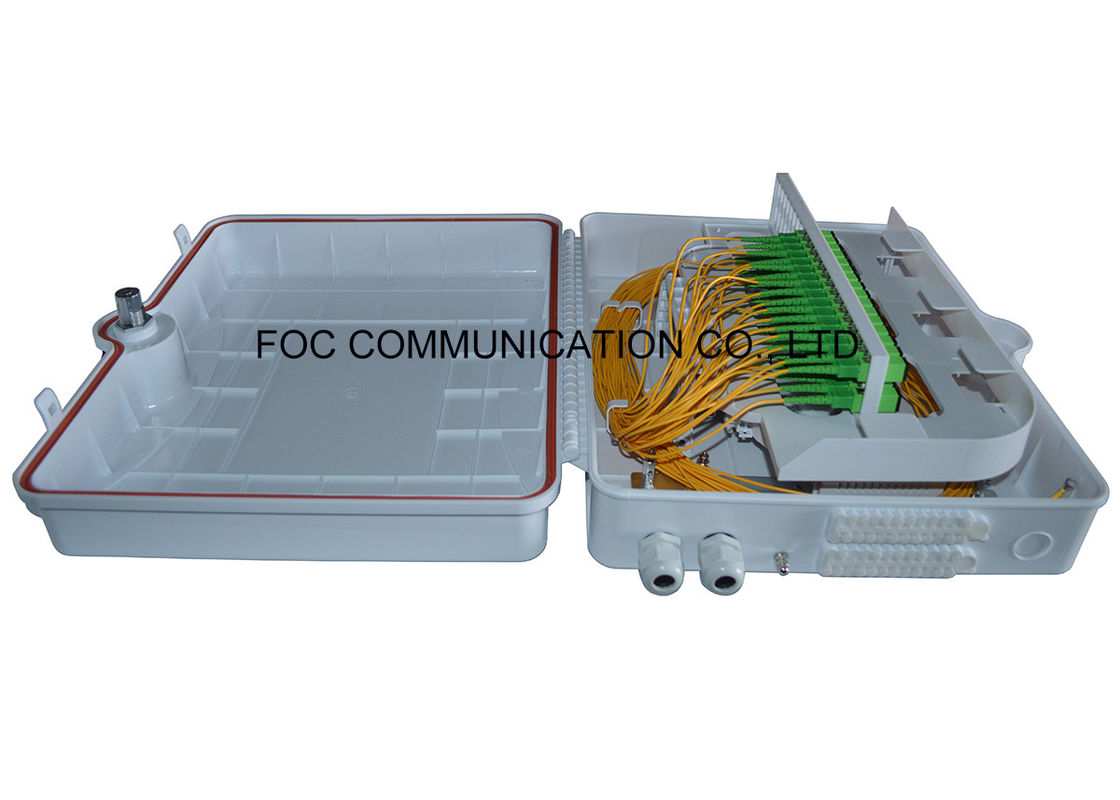 Beyaz Fiber Optik Kablo Sonlandırma Kutuları ABS Moduel PLC Splitter 1x32