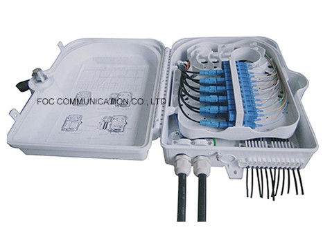 Su geçirmez IP65 Kablo Sonlandırma Kutusu FTTH için 24 Çekirdek Pigtailler Ve Adaptörler