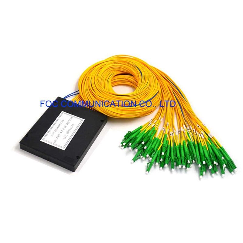 Pasif Optik Ağlar için 2×64 ABS Fiber PLC Splitter LC APC 1650nm FTTC