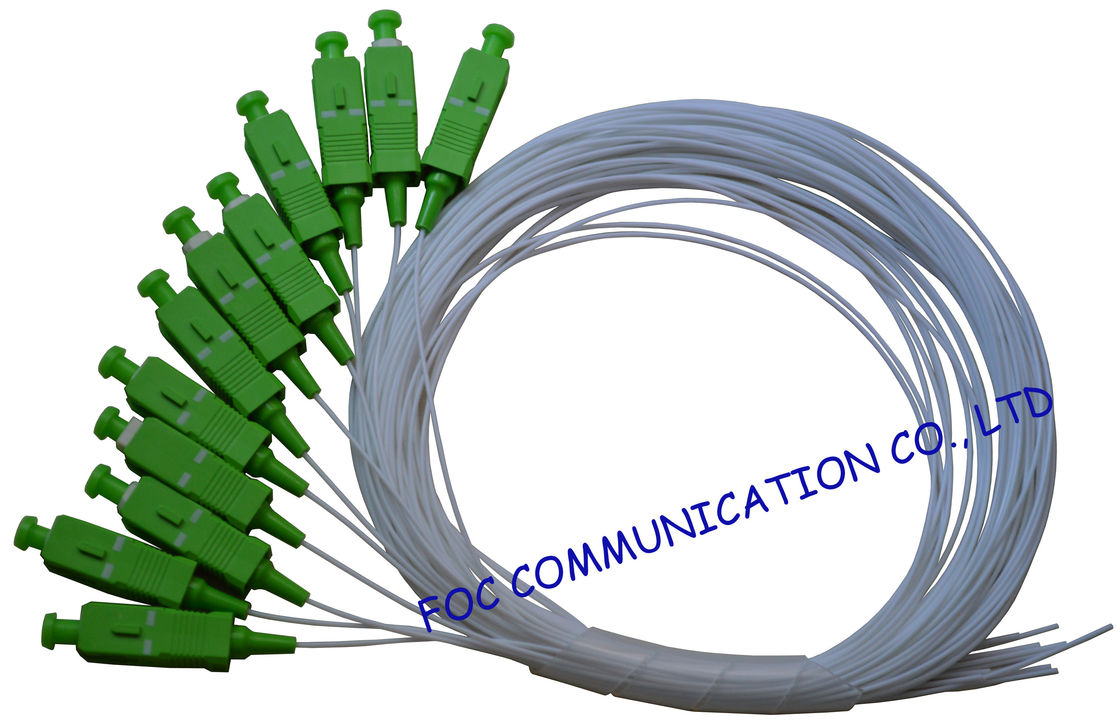 Tek Yönlü Fiber Optik Pigtail SC / APC SM G.657A2, Telekom için Bükme Duyarsız