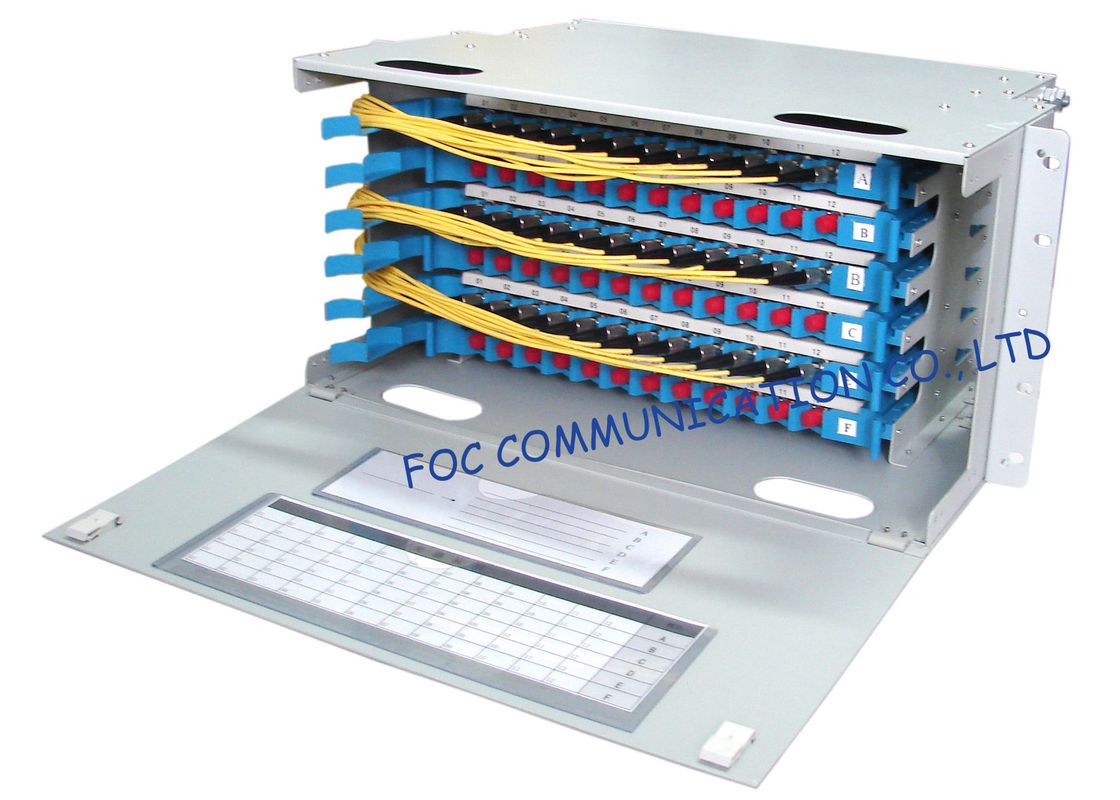 Optik Dağıtım Çerçevesi Tam Yüklemeli SC veya FC Pigtails ve Adaptörleri / Fiber Patch Panel
